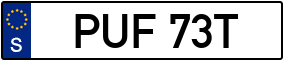 Trailer License Plate